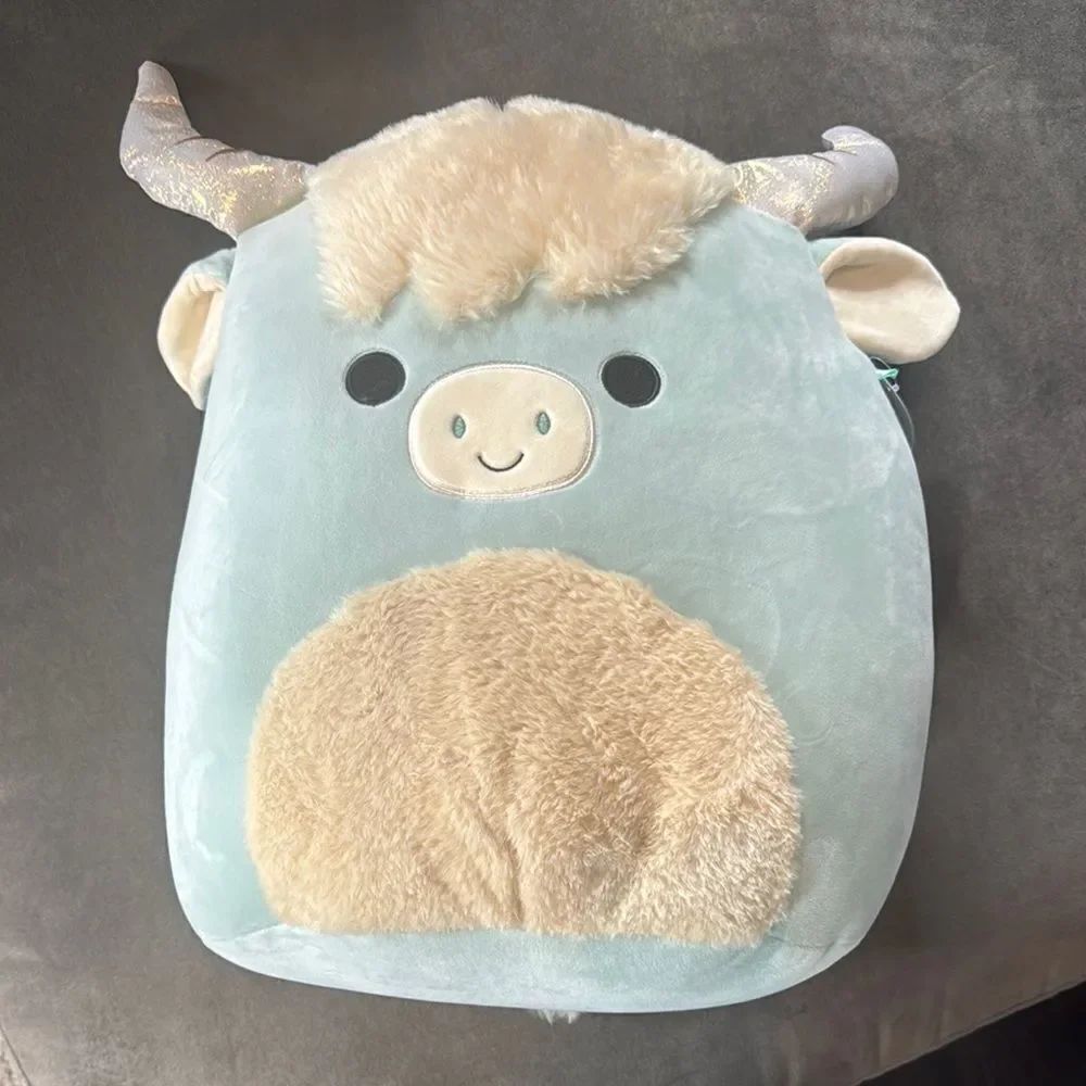 Squishmallows Armie Highland Cow 16” Plush KellyToy #1296 NWT